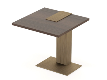 SLENDER - Square walnut side table by Stylish Club - view 2